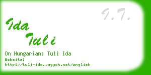 ida tuli business card